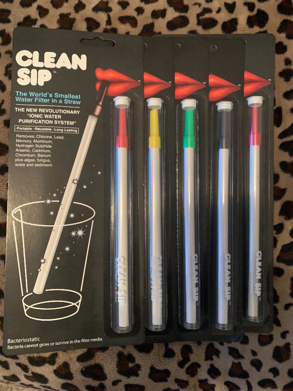 CLEAN SIP REUSABLE FILTER STRAWS x 5 Per Order!